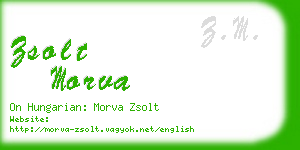 zsolt morva business card